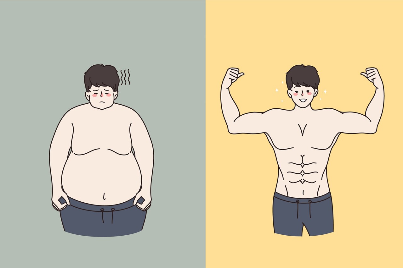 과도한 체지방량은 신체적 건강은 물론 정신건강에도 영향을 미친다 / Designed by Freepik
